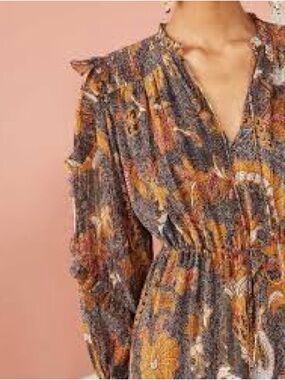 Ulla Johnson Paola Lurex Midi / Maxi Dress size 0